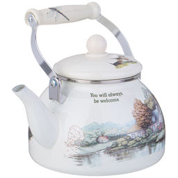 ЧАЙНИК AGNESS ЭМАЛИРОВАННЫЙ СЕРИЯ FAMILY HOUSE, 2,6 Л  фото 4