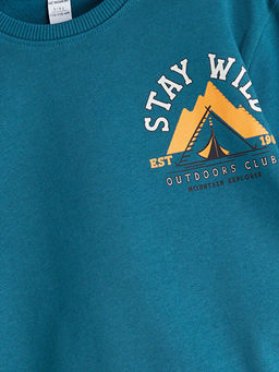Bisiklet Yaka Erkek ?ocuk Sweatshirt