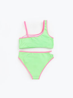 Tek Omuz Pencereli K?z ?ocuk Bikini Tak?m?