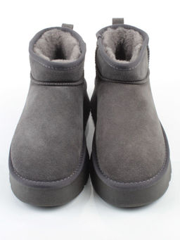 04-PF8520-5 GRAY Угги женские (натуральная замша, 100% шерсть)
