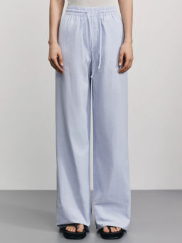 Широкие брюки из фактурного хлопка / Zarina  фото 2