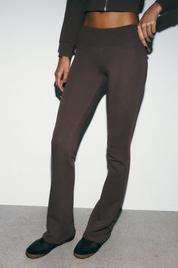 FLARE FLEECE TROUSERS - Zara фото 12