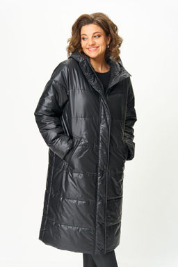 Пальто Anastasia Mak 1026 черный фото 9