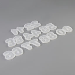 Молды силиконовые «Цифры», набор 9 х 5 х 8 см