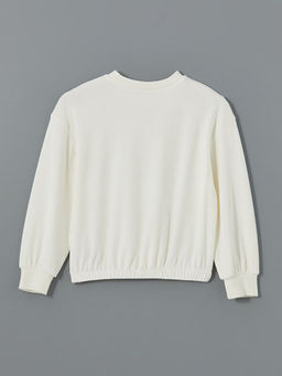 Bisiklet Yaka Kadife K?z ?ocuk Sweatshirt - Waikiki фото 2