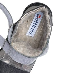 BO-109(55) Ботинки цвет серебристо-черный (байка) - Bottilini фото 5