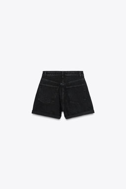 HIGH-WAIST MOM FIT TRF BERMUDA SHORTS - Zara фото 8