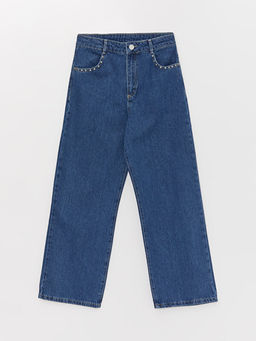 Wideleg K?z ?ocuk Jean Pantolon