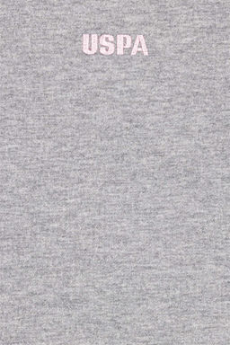 U. S. Polo Assn Детский серый меланжевый базовый свитшот с круглым вырезом - U.s. polo assn фото 6