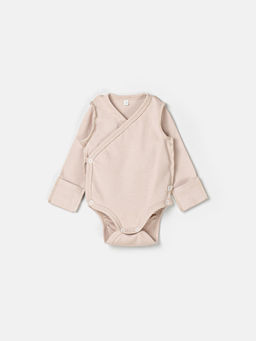 Комплект боди-кимоно с наружными швами Сливки/Крем-брюле 2 шт 0+ - Bungly фото 2