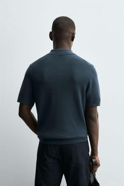PURL KNIT POLO SHIRT - Zara фото 3