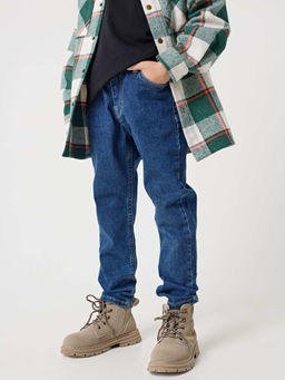 Джинсы regular fit Cиние подростковые - Bungly фото 5