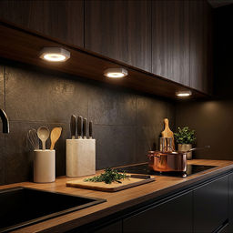 Ночник "Круглый свет" на листе