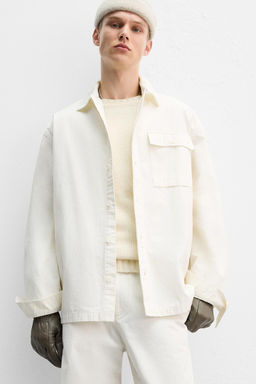 TEXTURED OVERSHIRT - LIMITED EDITION - Zara фото 5