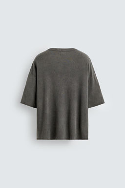 WASHED PRINT KNIT T-SHIRT - Zara фото 9