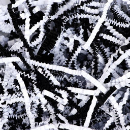 Наполнитель бумажный Инь Янь, МИКС, бело - чёрный, 500 г - UPAK LAND фото 3