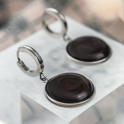 Серьги из муранского стекла MAROON LS3550 - Vloes фото 3