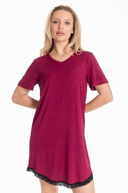 Сорочка М325085Пб бордовый - Елена фото 2