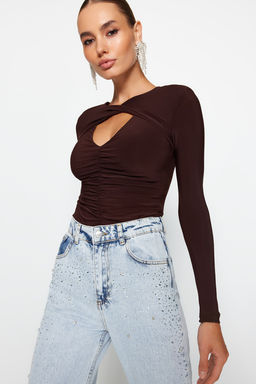 Kahverengi Cut Out/Pencere Detayl? Orme Body TPRAW24BD00001