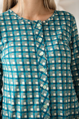 Платье женское из кулирки Софи зеленый - Амадэль фото 2