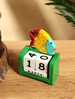 Календарь настольный Рыбка, 749 см, дерево, зелёный - Simaland фото 4