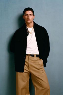 PANTAL?N CHINO WIDE FIT WILLY CHAVARRIA X ZARA / Beige