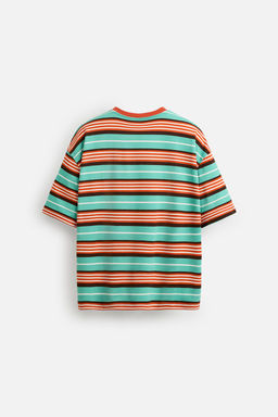 STRIPED EMBROIDERED T-SHIRT OTIS KWAME KYE QUAICOE - Zara фото 8