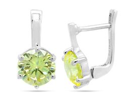 Серьги из серебра крайола циркон, Момент