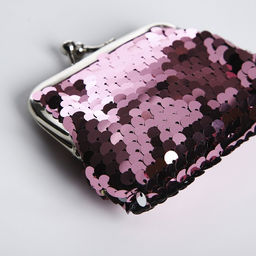 Кошелек дет 02-07-01 Блеск, 9*3*8, отд на фермуаре, розовый /белый - Simaland фото 5