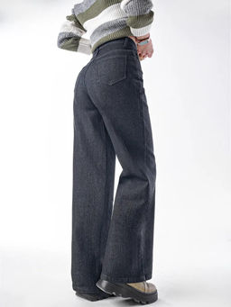 Джинсы трубы на флисе