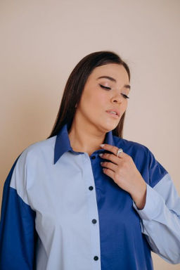 Рубашка Luxury Moda 1375 синий