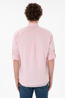 Erkek A__k Pembe Uzun Kollu Basic G_mlek Sepette S_rpriz _ndirim - U.s. polo assn фото 6