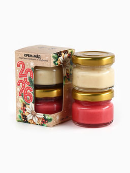 Крем-мёд Новый год 2026, с кусочками клубники и кедровым орехом, набор 2 шт. ? 30 г - Фабрика счастья фото 3
