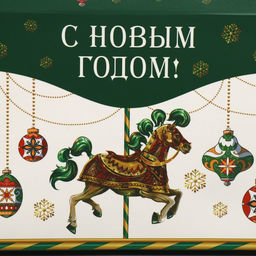 Цена за 5 шт. Коробка подарочная для сладостей «С Новым годом!», 10×18×14 см
