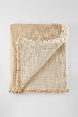 Trendyolmilla Home Bej Muslin Puskullu Cift Taraftl? Kullan?labilir Cift Kisilik Yatak Ortusu TPHSS25CYO00000  фото 7