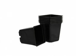 Набор горшков 0,5 л 6 шт черный (1уп/166)