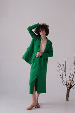 Юбка миди-макси зелёная - Martichelli фото 10