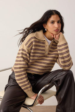 Wardrobe Essentials Pembe Basic Genis Kal?p Ozel Iplikli Triko Kazak | TWOAW26KZ00072 - Trendyolmilla фото 9