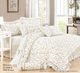 Постельное белье - Поплин Премиум 4202 (без рюшей) 2-спальный с Евро простыней - Luteks фото 2