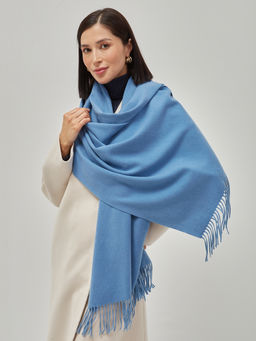 В составе шерсть ! теплый двусторонний палантин - Tantino фото 9