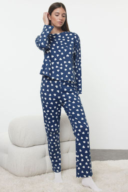Mavi %100 Pamuklu Kalpli Orme Pijama Tak?m? THMAW25PT00108 - Trendyolmilla фото 2