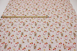 Сатин Веселые гулянья цв.бежевый, ш.1.61м, хлопок-100%, 110гр/м.кв - Купава фото 3