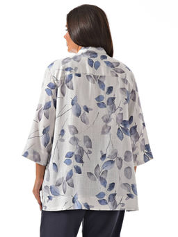 вискоза со льном, дышащая легкая рубашка - А+б коллекция фото 16