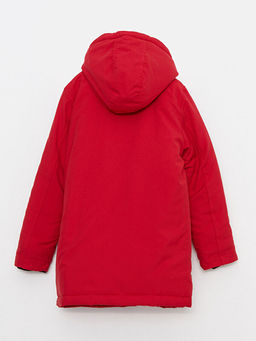 Kap??onlu Bask?l? Erkek ?ocuk Mont - Waikiki фото 2