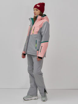 Горнолыжный костюм женский зимний персикового цвета 0709_1P - Chunmai фото 7