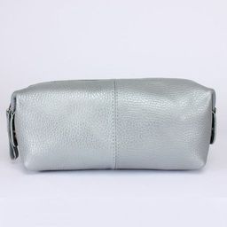Косметичка Croco-К-720 натуральная кожа (1 отдел), серый металлик (230) 238022  фото 2