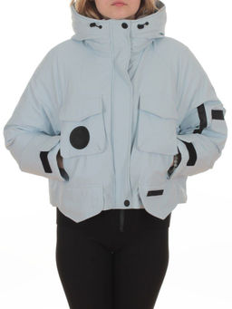 H24-280 LT. BLUE Куртка пуховая женская (утиный пух) - Fashion фото 3