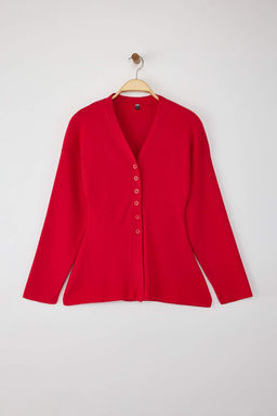 Kahverengi V Yaka Merserize Gorunumlu Premium Iplik/Ozel Iplik Triko H?rka TWOAW26HI00079 - Trendyolmilla фото 5