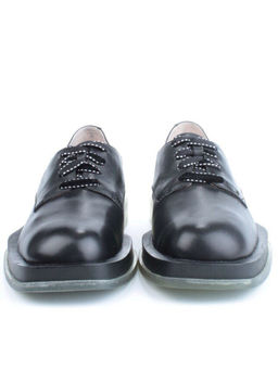 03-DD04-1 BLACK Полуботинки женские (натуральная кожа)