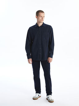 Rahat Kal?p Uzun Kollu Erkek Jean G?mlek